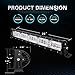 oEdRo LED Light Bar 22 Inch 479W 52690LM Tri-Row Spot Flood Combo Led Work Light Off Road Driving Fog Lamps Boat Lighting with Wiring Harness, Fit for Jeep Truck SUV ATV UTV Pickup Tractor