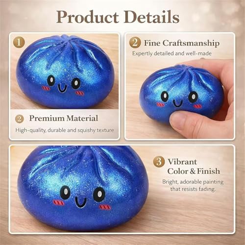 ORCHID M® Big Squishy,Squishies, Squishies, Colorful Stress Fidget, Soft Squeeze Decompression Dough, Sensory Stress Ball Squeeze Toys