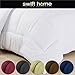 Swift Home Twin Comforter - Lightweight & Extra Soft Down Alternative Bedding - All-Season Comfortable Bed Comforter - Wrinkle Fade Stain Resistant - White, Twin