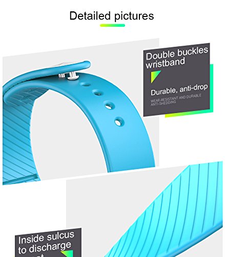 Smart Pedometer Bracelet,Smart Sport Watch, YiMiky Smart Bracelet Fitness Tracker Wristband Watch with Pedometer Calories Monitor, Sleep Monitor Waterproof Bracelet for Kids Women Men-Blue