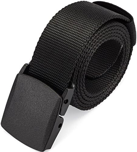 Dragon Ninja Nylon Tactical Belt Canvas Military Style Webbing for EDC Outdoors Mens and Womens 1.5in
