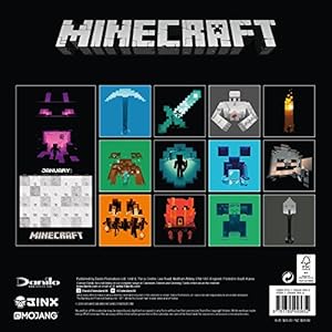 Minecraft Official 2018 Calendar - Square Wall Format