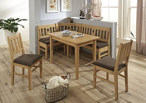 Dreams4home Massive Eckbankgruppe Inger Essgruppe 166 X 128 X 87 5 Cm Tisch 2 Stuhle Modern Buche Massivholz Braun Beige Eckbank Kuchentisch 4 Teilig Landhaus Kuche Amazon De Kuche Haushalt