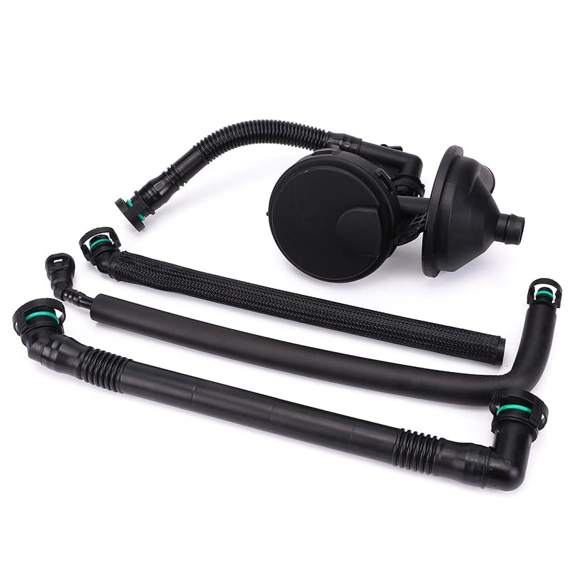 Photo 1 of 11617501566 PCV Crankcase Vent Valve + Breather Hose Kit Compatible With BM-W 3 5 7 Series E46 39 60 61