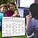 Magnetic Dry Erase Calendar Board, Monthly Refrigerator Whiteboard Calendar, 4 Colored Magnetic Markers 1 Eraser with Magnet for A Complete Set