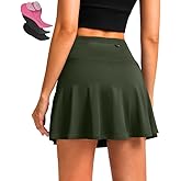 Women's Cycling Skirts 4D Padded Bike Shorts with Pockets High Waist Biking Skort for Road Mountain Bicycle Riding