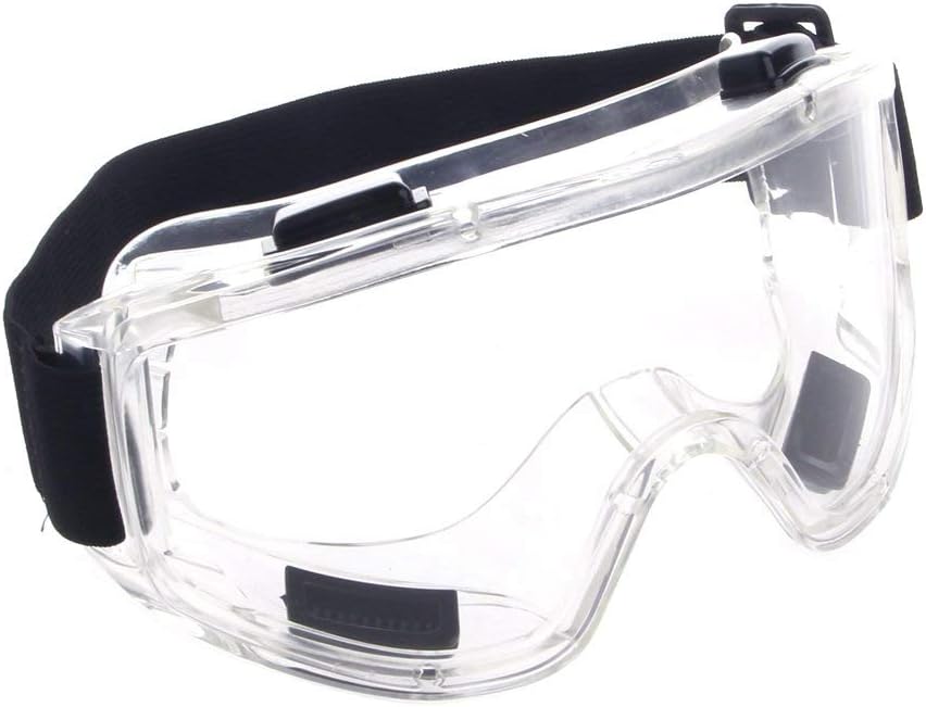AISme Safety Goggles for Ski Sand Control Anti-Fog Waterproof,Eye Protection Glasses for Work Lab,Motorcycle Eyewear Glasses (Transparent)