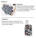 Rainproof Elastic Luggage Protective Cover Suitcase Protector Carry-on and Checked-in Size (Medium, Vintage)