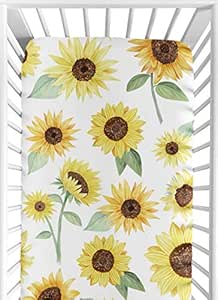 sunflower crib bedding set