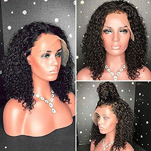 ALI V 360 Lace Frontal Wig 150% Density Curly Pre Plucked Brazilian Human Hair 360 Full Lace Human Hair Wigs With Baby Hair For Black Women 12inch