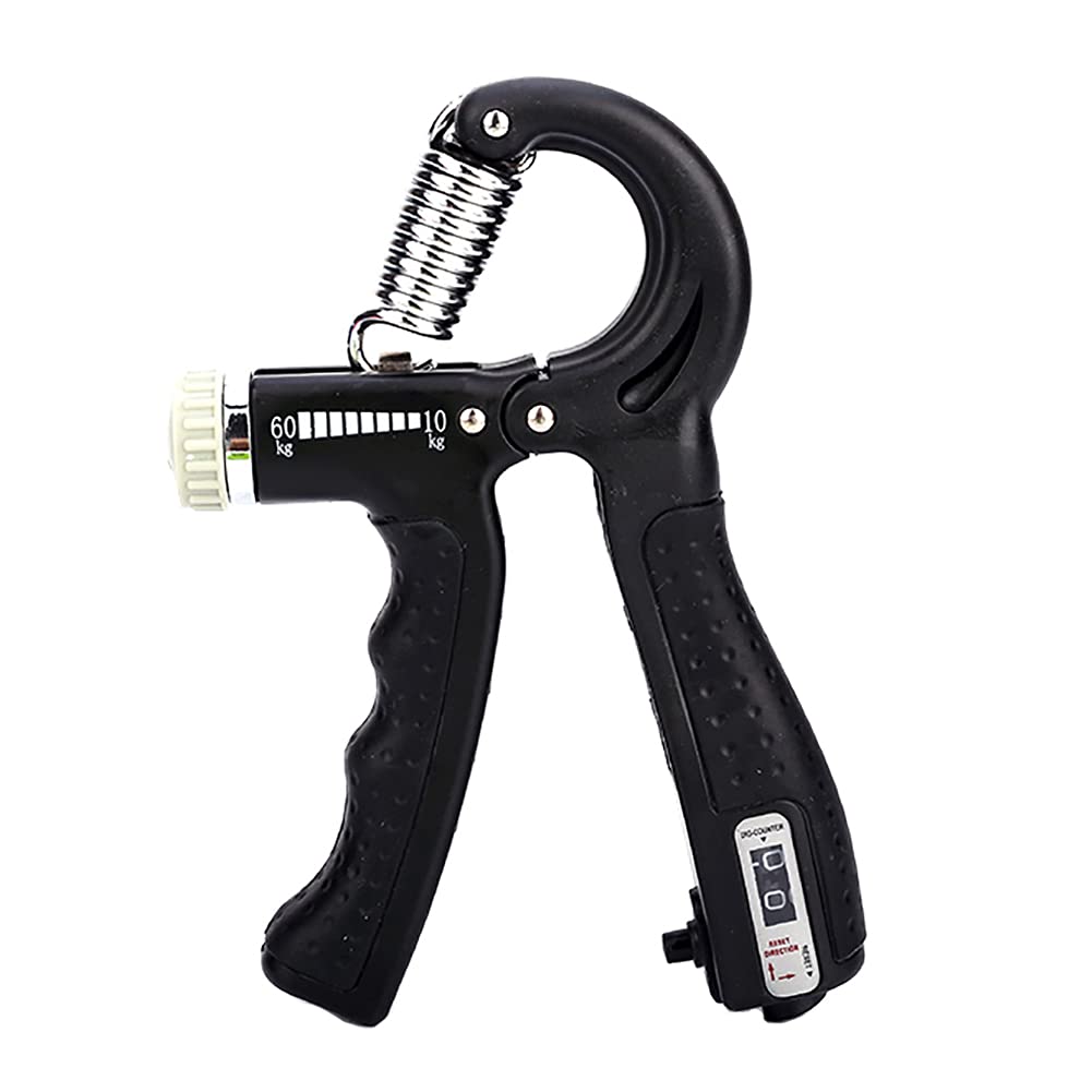 ANSIEDIO 10-60Kg Hand Grip Strengthener, Automatic Counting Adjustable Resistance Hand Gripper Exerciser Grip Strength Trainer with Counting