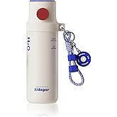 Sidagar 18 oz Insulated Water Bottle, Stainless Steel Travel Mug with Lid, Double Wall Vacuum Sports Water Bottle, BPA Free, Leak-Proof, Fits in Car Cup Holder, Great for Men Kid School, White