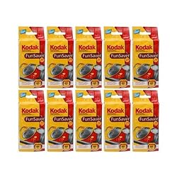 Kodak Fun Saver Single Use Camera (10-Pack) Bundle