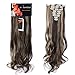 8PCS 24-26 inches Highlight Straight Wavy Curly Full Head Clip In Hair Extensions 18Clips Women Lady Hairpiece (24