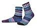 Solmate Socks - Mismatched Crew Socks; Made in USA; Raspberry Medium