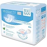 EGOSAN Ultra Incontinence Adult Diaper Brief Maximum Absorbency And Adjustable Tabs for Men and Women (Medium, 15ct)