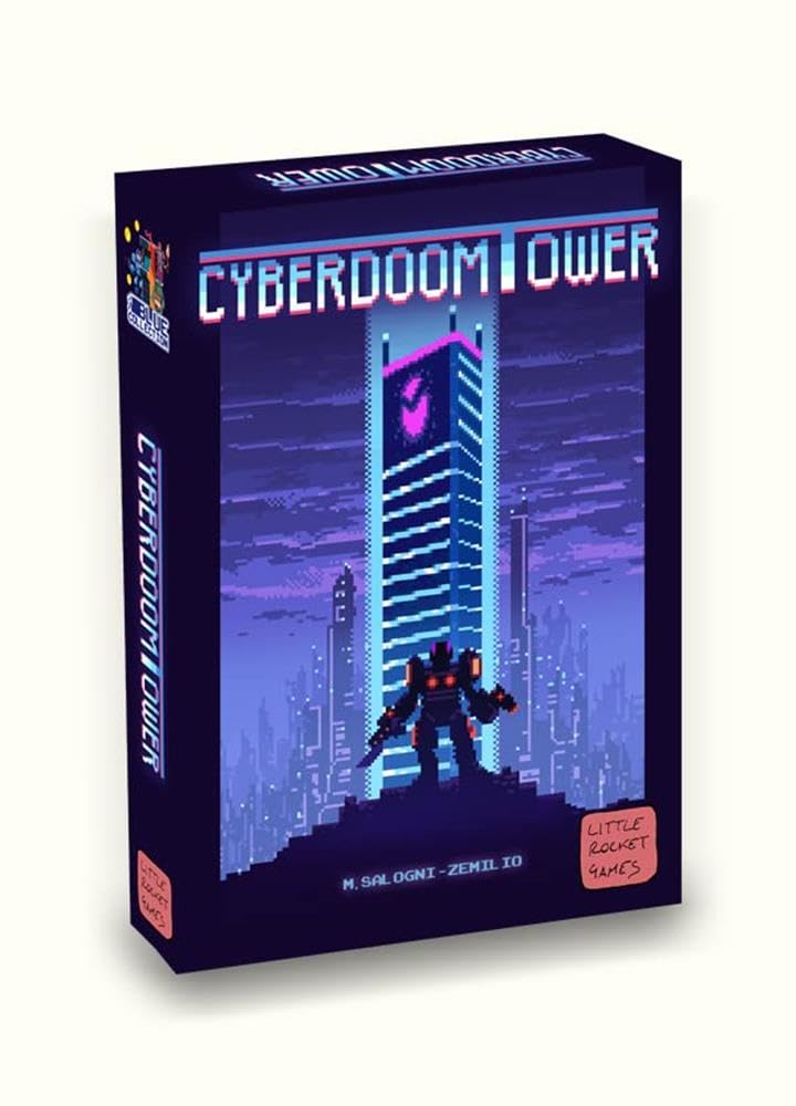 LITTLE ROCKET GAMES CYBERDOOM TOWER Board Game in Italian - 1-2 Players, 12+ Age, 15 Min Playtime