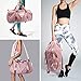 Ativafit Women Gym Bag with Shoes Compartment Sports Swim Travel Overnight Duffels Pink