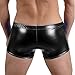 K-Men Mens Metallic Shiny Underpant Boxer Shorts Lace up Underwear Brief Bikinis