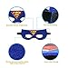 Dress up Costume Cape and Mask Set with Matching Shaped Rubber Wristbands and 1 Drawstring Bag for Kids, Birthday Party Children(8pcs for boy)