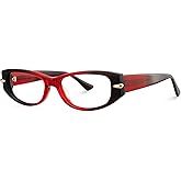 VOOGLAM Blue Light Glasses for Women Men Computer Phone TV Anti Eyestrain Dry Eyes Rectangle Oval Eyeglasses Erica