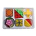 Dreampark Speed Cube Set, Pyramid, Megaminx, Oblique, Mastermorphix, Square-1 SQ1 and Magic Snake Yellow and White Twisty Toy Puzzles - Perfect Puzzle Box for Kids, Teens, and Adults Set of 6