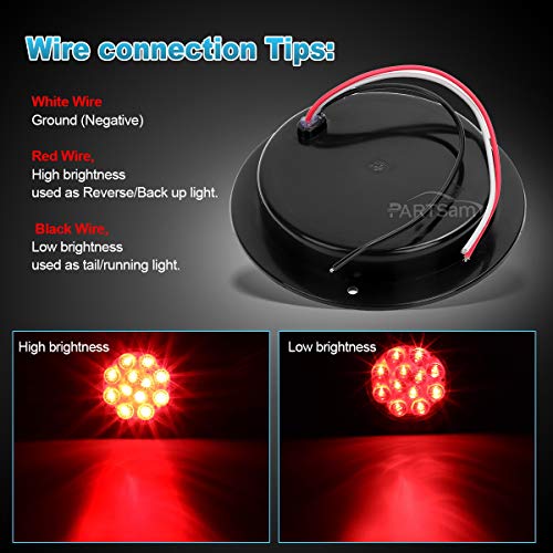 4 Partsam+Round+Smoke+Trailer+Lights