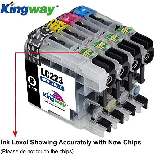 KINGWAY LC223 Ink Cartridges Replacement for Brother LC223 Ink Compatible with DCP-J4120DW MFC-J5625DW MFC-J5320DW MFC-J4625DW MFC-J4620DW MFC-J5720DW MFC-J480DW MFC-J5620DW MFC-J4420DW - Image 3