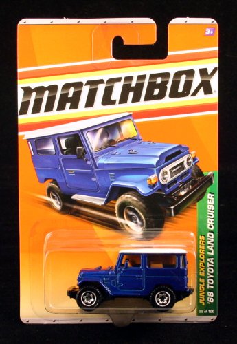 '68 TOYOTA LAND CRUISER * BLUE * Jungle Explorers Series (#1 of 6) MATCHBOX 2010 Basic Die-Cast Vehicle (#95 of 100)