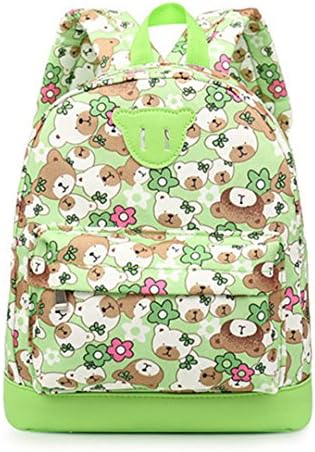 SHUB Cartoon Bear Kid Backpack For Girl School Bag Kindergarten Baby Student Boy Cute Book Mochila Escolar green