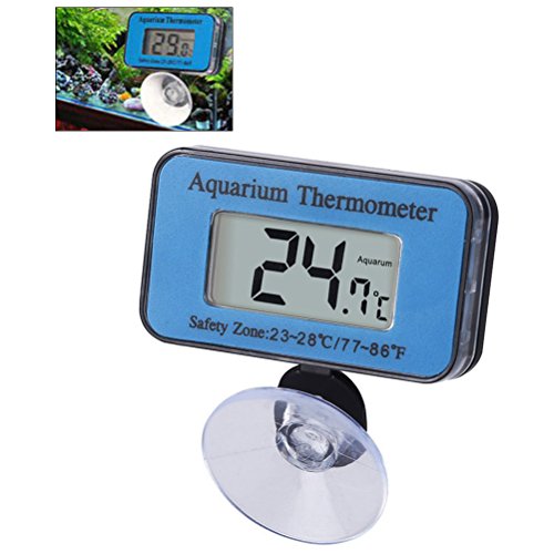 image for UEETEK Aquarium Thermometer，Submersible LCD Display Digital Waterpro