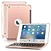 BORIYUAN iPad mini Keyboard Case, Bluetooth Wireless Keyboard Folio Flip Smart Cover for Apple iPad mini 3/ Mini 2/ Mini 1 with Folding Stand and Auto Sleep/Wake Function (Rose Gold)