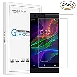[2 Pack] Orzero For Razer Phone / Limited Gold Edition/ Razer Gaming Smart Phone Tempered Glass Screen Protector, 2.5D Arc Edges 9 Hardness HD Anti-Scratch Bubble Free [Lifetime Replacement Warranty]