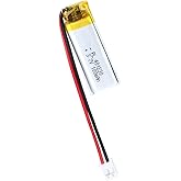 Qimoo 401230 3.7V Lipo Battery 100mAh 401230 Rechargeable Lithium Polymer Battery Pack with JST PH2.0mm Connector for Electro