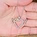 Luvalti Angel Wings Heart Pendant Necklace - Romantic Angel Necklace for Women