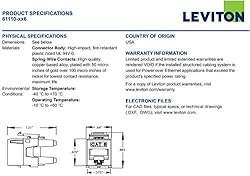 Leviton 61110-RG6 eXtreme 6+ QuickPort