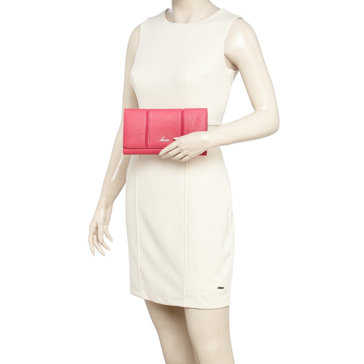 lavie papel women's clutch (fuchsia)