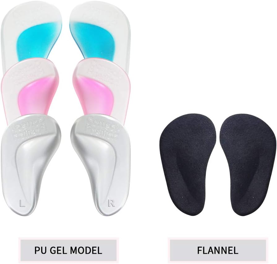 (12 Pieces) Arch Support Shoe Inserts for Flat Feet，Plantar Fasciitis，Relieve Pain for Women and Men，Thicken High Arch Support Insoles for Men and Women,Reusable Gel Arch Pads: Health & Personal Care
