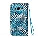 Firefish Galaxy J310 / J3 Case, Galaxy Amp Prime Case, Galaxy Express Prime Case,3D Painting [Card Slots] Leather Wallet Case Magnetic Closure Full-Body Protective Cover for Samsung J310 / J3-Leaves