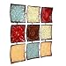 Hosley 24.75 Inch Square Multi Colored Metal Wall Decor Plaque. Abstract. Ideal Gift for Home Weddings Party Home Office P9