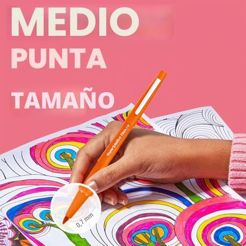 Marcadores de feltro Flair Candy POP | Ponta Média (0,7mm) | Cores Variadas | Pack de 12