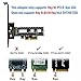 Dual M.2 SSD NVME (m Key) or SATA (b Key) to PCI-e 3.0 x 4 Host Controller Expansion Card with Low Profile Bracket and Heatsink for Desktop (Gold)