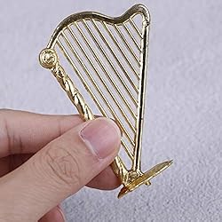 CYISONAL 21 Pcs Mini Gold Musical Instruments