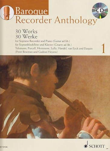 Download Baroque Recorder Anthology Volume 1 +CD (30 pièces) --- Flûte à bec soprano / Piano (ou Guitare) PDF