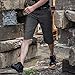 FREE SOLDIER Men's Capri Shorts Pants Casual Loose Fit Water Resistant Work Hiking Shorts Multi Pockets Tactical Cargo Shorts
