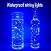 10 Pack Fairy Lights Battery Operated String Lights with 30 Micro LEDs on 10feet/3m Silver Copper Wire Starry String Light for DIY Party Christmas Costume Wedding Easter Table Decorations (Blue)