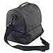 Nex Lunch Bag Double Cooler Carry Bag Insulated Tote Large Capacity with Adjustable Shoulder Strap and Zip Closure Travel Lunch Tote(Black)