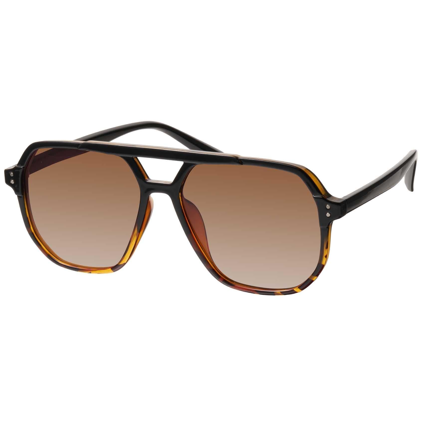 Photo 1 of mosanana Aviator Sunglasses for Women Men Tortoise Polarized Trendy Cool Cute Funky Fashion Oversized Large Big Retro Vintage Stylish MS52243