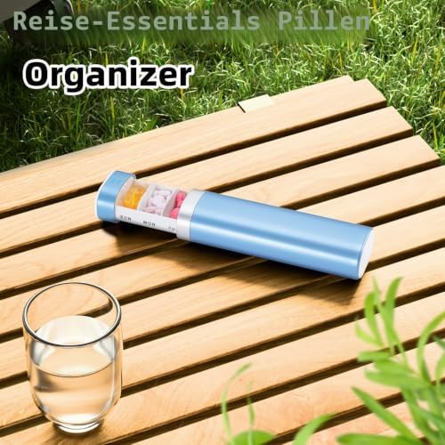 Tablettenbox 7 Tage, BPA Frei Pillendose Klein Für Unterwegs