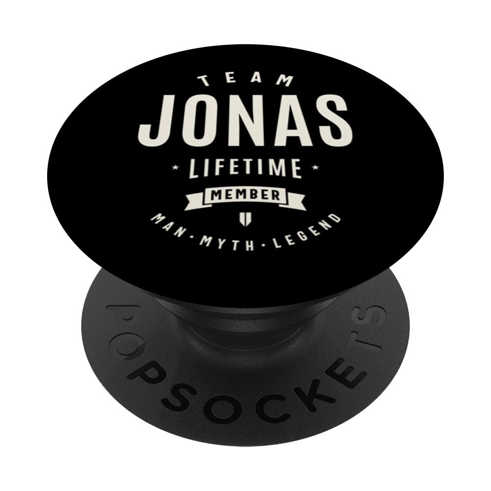 Team Jonas Lifetime Member Funny Name Jonas PopSockets Adhesive PopGrip